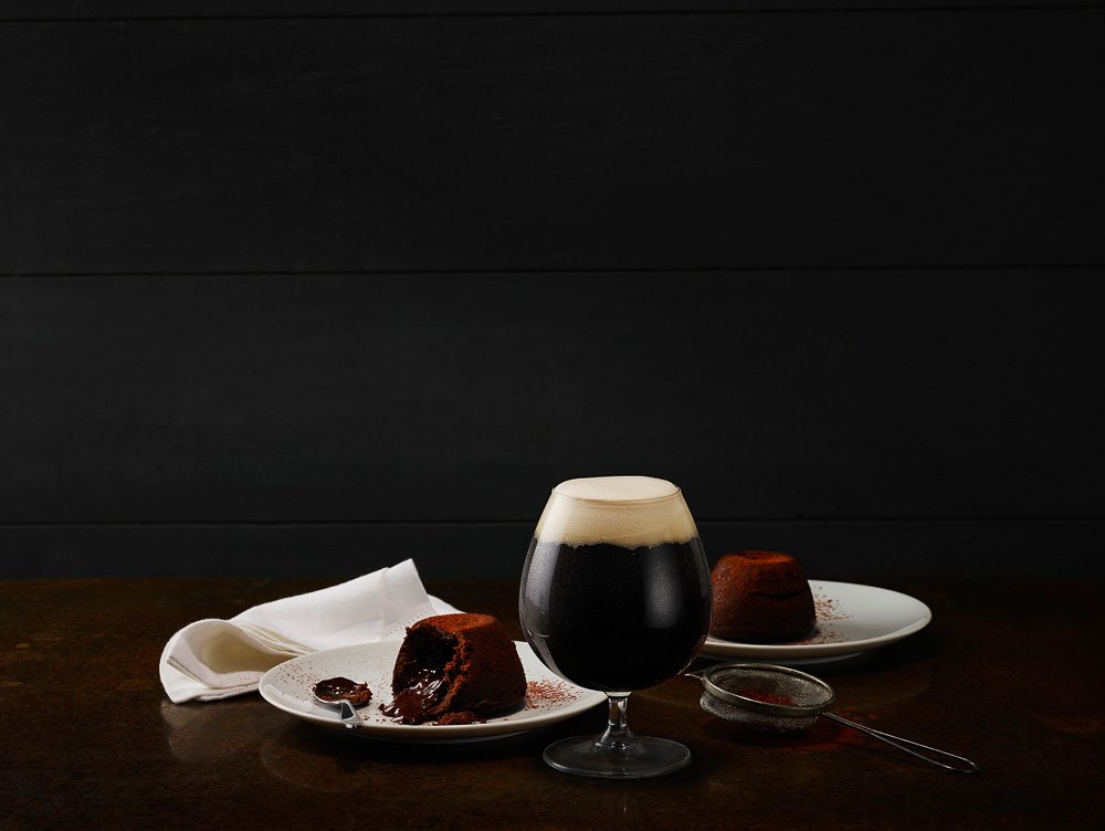 Chocolate Fondent and beer