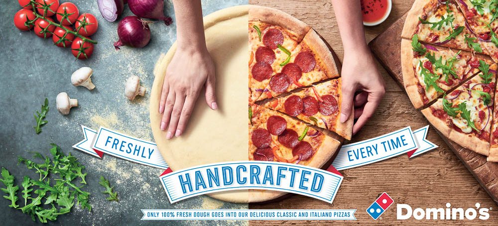 Domino's pizza handcrafted