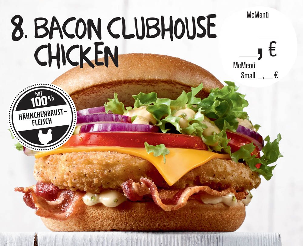 McDonalds Bacon Clubhouse Chicken