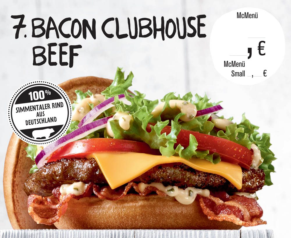 McDonalds Germany bacon clubhouse