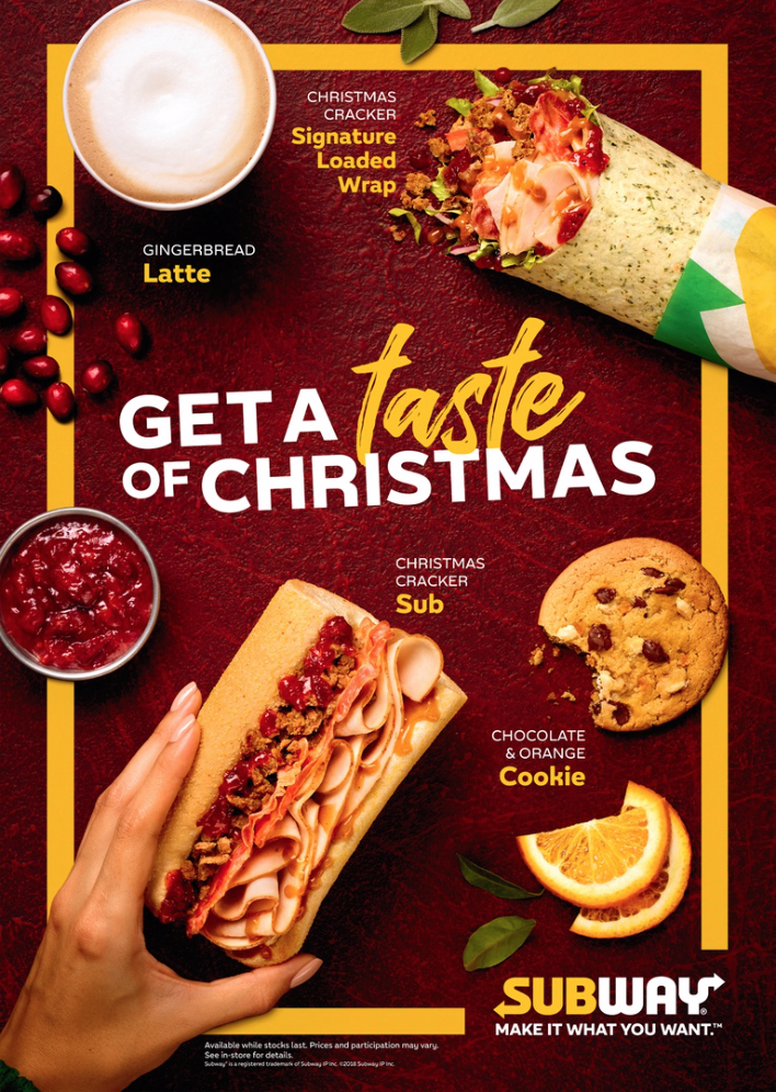 Subway Christmas Promotion